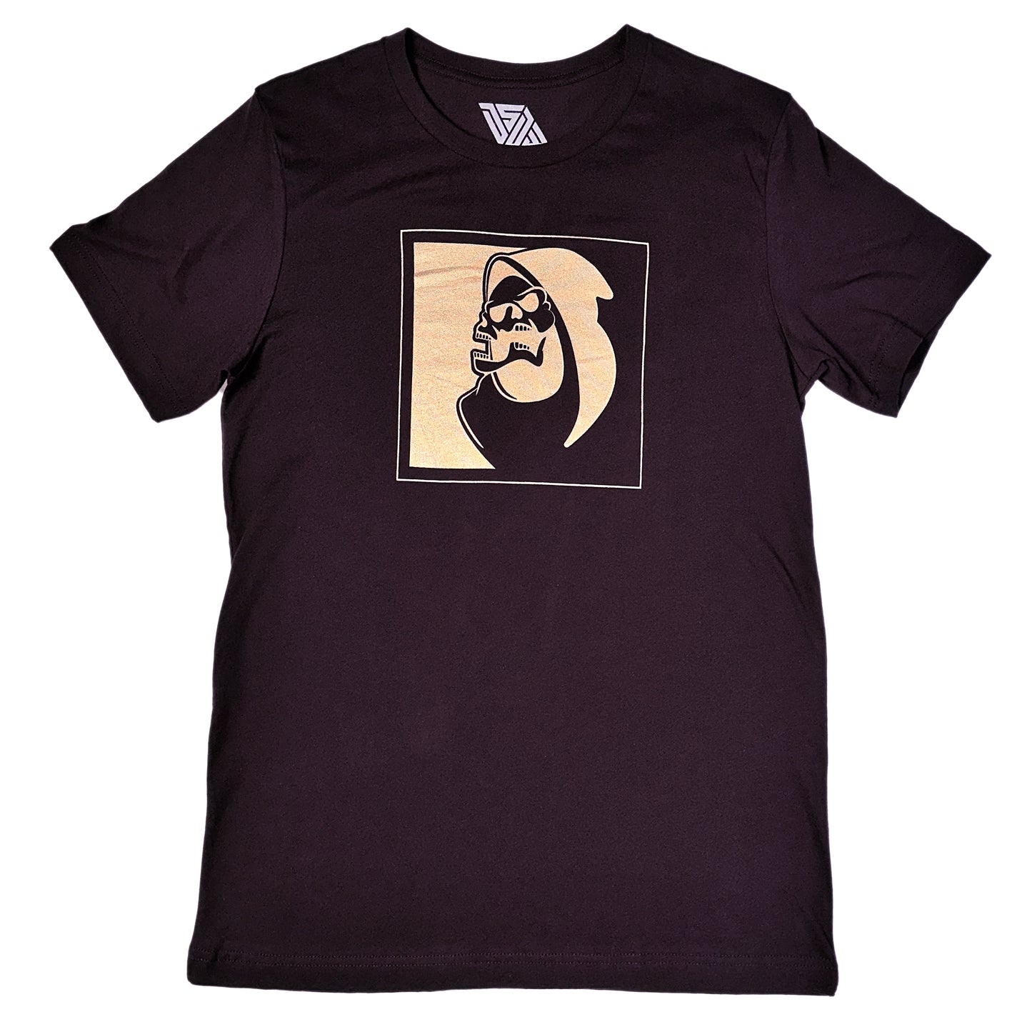 Skeletal Man Tee (toast, oxblood black)