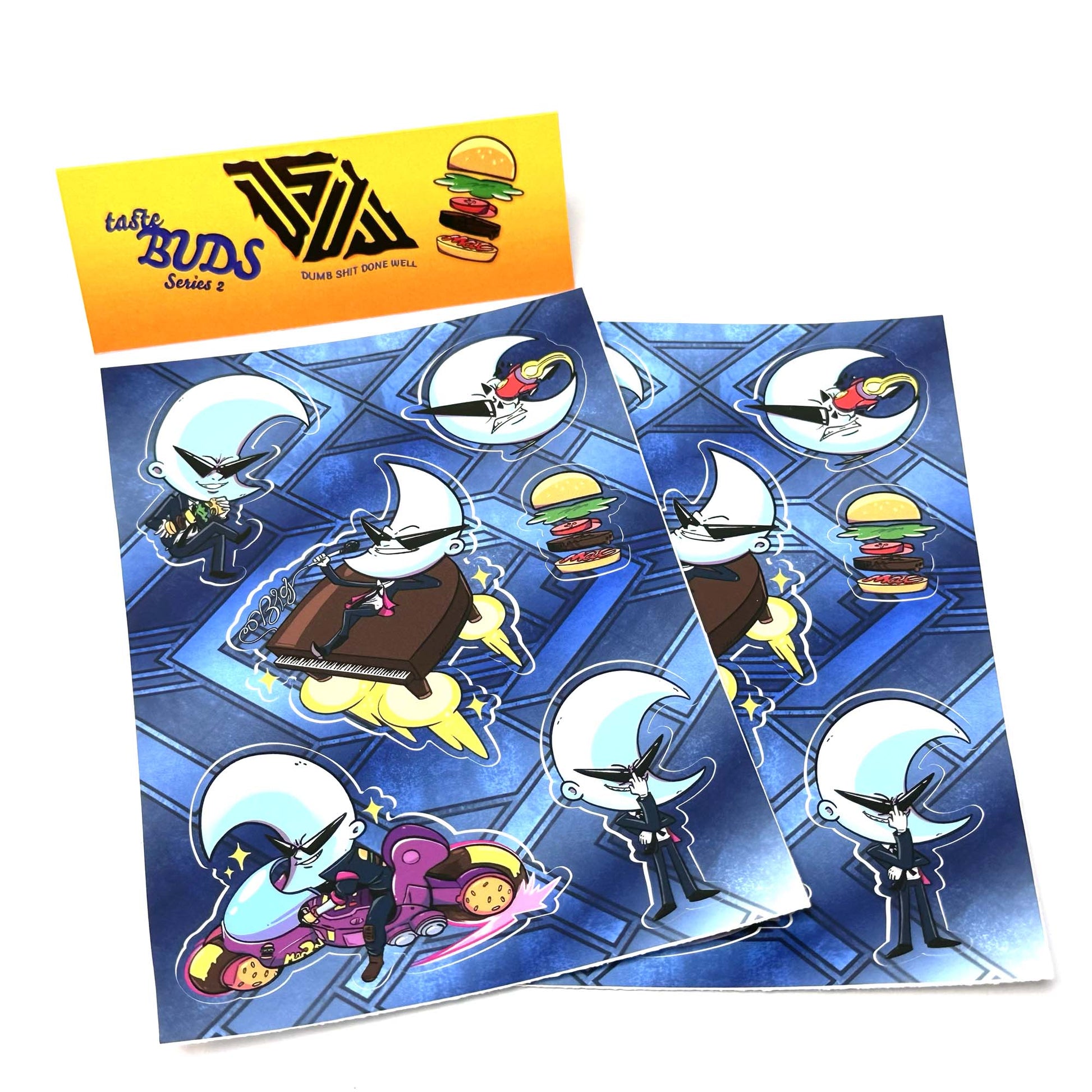 tasteBUDS Series 2 - Everyone's Favorite Lunar Crooner Sticker Pack - DSDW