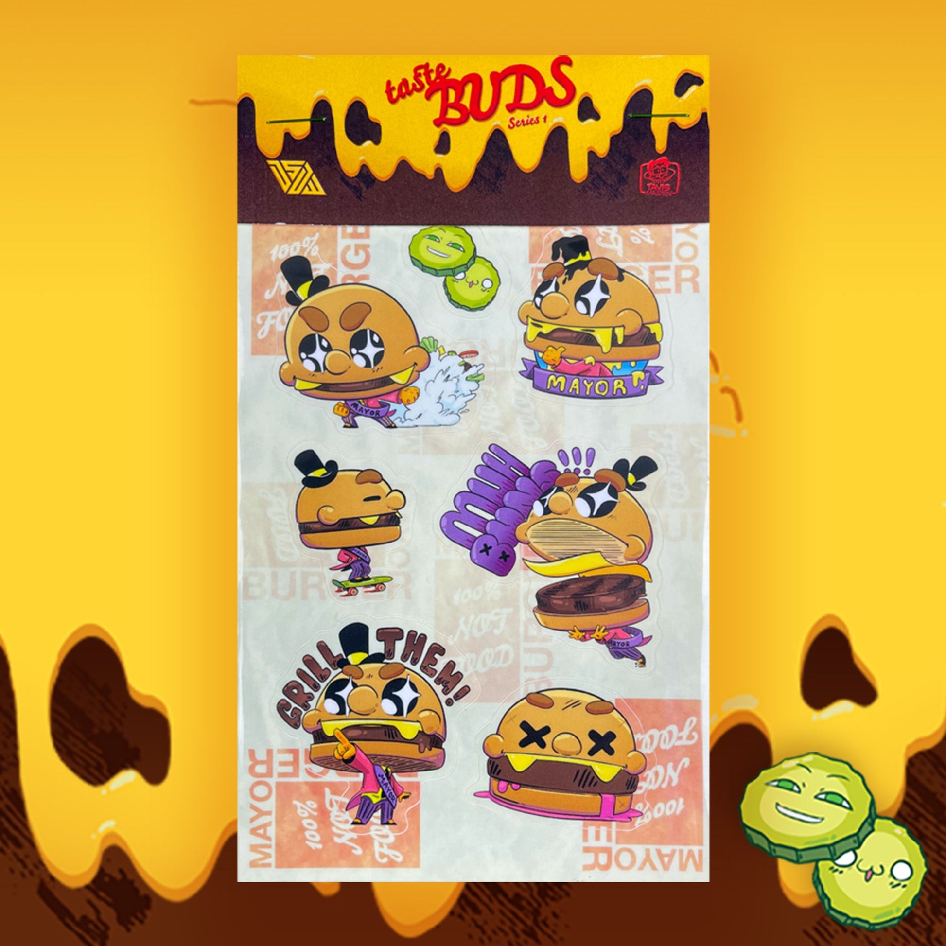 tasteBUDS Series 1 - Everyone's Favorite Mayor Sticker Pack - DSDW